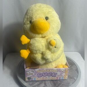 Pink Sky Mama & Baby Duck Weighted Plush Snug Bud 2.2 Lbs New In Box